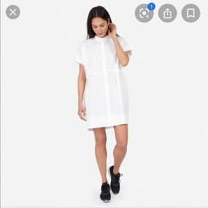 Everlane poplin square shirt dress